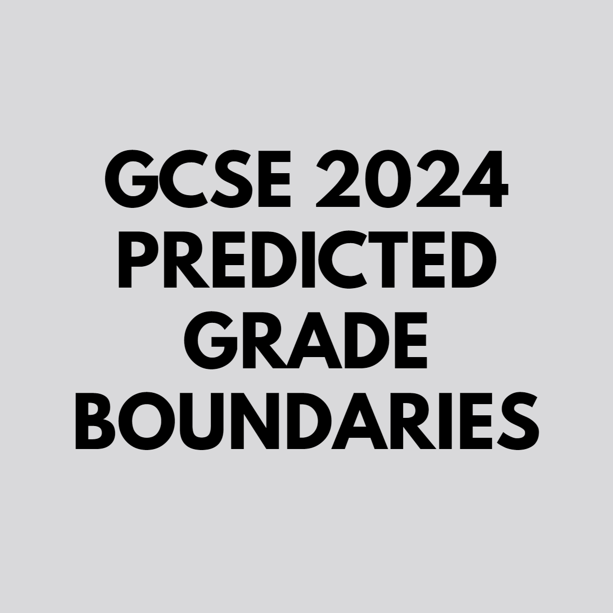 GCSE Predicted Papers