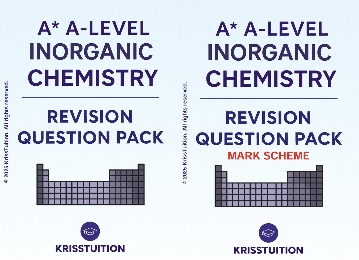 AQA A Level Chemistry A–A* Revision Question Packs + Answers