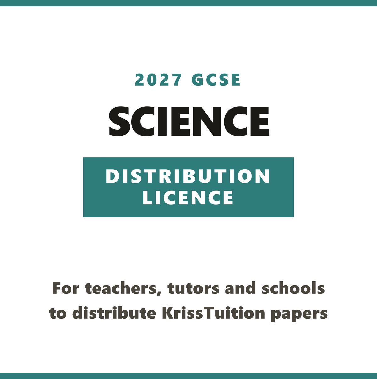 GCSE 2027 Predicted Papers – Science License