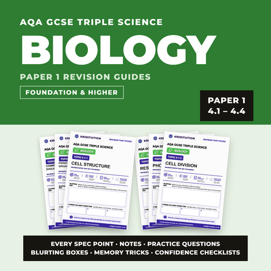The Biology Revision System | Paper 1 | Foundation & Higher