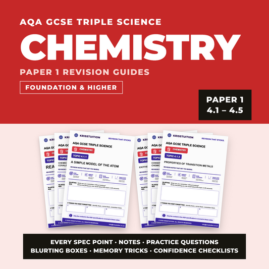 The Chemistry Revision System | Paper 1 | Foundation & Higher