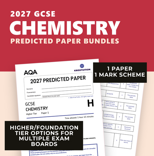 GCSE 2027 Predicted Chemistry Papers | AQA or Edexcel | Foundation or Higher