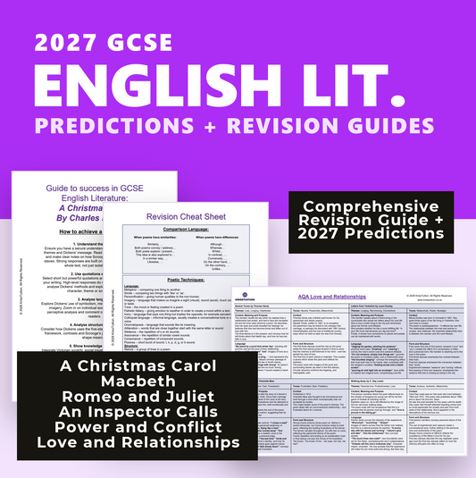 GCSE 2027 English Predictions + Revision Guide | AQA or Edexcel |