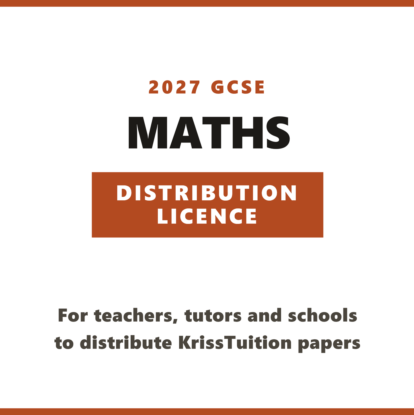 GCSE 2027 Predicted Papers – Maths License